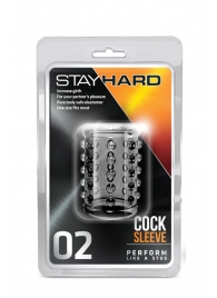 Прозрачная насадка на пенис с шишечками STAY HARD COCK SLEEVE 02 CLEAR - Blush Novelties - в Кисловодске купить с доставкой