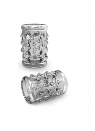 Прозрачная насадка с капельками STAY HARD COCK SLEEVE 05 CLEAR - Blush Novelties - в Кисловодске купить с доставкой