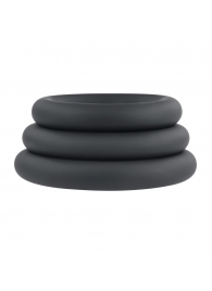 Набор из 3 черных эрекционных колец 3 Ring Circus - Selopa - в Кисловодске купить с доставкой