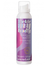 Массажная хрустящая пенка Tickle My Body Fresh Mint с ароматом мяты - 150 мл. - Love to Love - купить с доставкой в Кисловодске