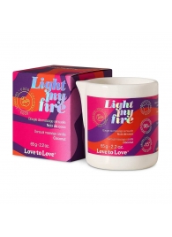 Массажная свеча Light My Fire Coconut с ароматом кокоса - 65 гр. - Love to Love - купить с доставкой в Кисловодске