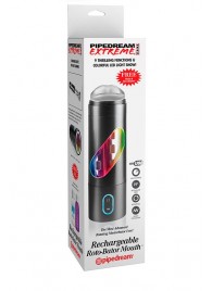 Перезаряжаемый мастурбатор-ротик Extreme Toyz Rechargeable Roto-Bator Mouth - Pipedream - в Кисловодске купить с доставкой