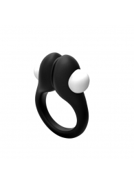 Черное эрекционное кольцо Zippy Vibrating Ring With Bullet - Adrien Lastic - в Кисловодске купить с доставкой