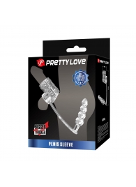 Прозрачная насадка на пенис и мошонку с анальным стимулятором Rilley - Baile - в Кисловодске купить с доставкой