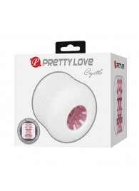 Белый сквозной мастурбатор Crystle - Baile - в Кисловодске купить с доставкой