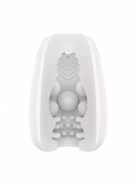 Белый мастурбатор-яйцо Bisedze - LoveStore - в Кисловодске купить с доставкой