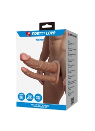 Реалистичная полая насадка на член для двойного проникновения Yairon - 17,5 см. - Baile - купить с доставкой в Кисловодске