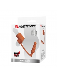 Телесная насадка на пенис и мошонку с анальным стимулятором Rilley - Baile - в Кисловодске купить с доставкой