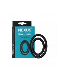 Черное двойное эрекционное кольцо Nexus Enduro Double - Nexus Range - в Кисловодске купить с доставкой