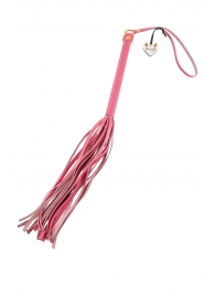 Розовая кожаная плеть - 50 см. - Pecado - купить с доставкой в Кисловодске