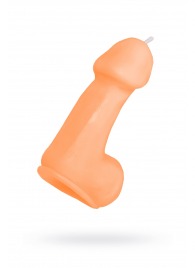 Оранжевая свеча в форме пениса - 47 гр. - Pecado - купить с доставкой в Кисловодске