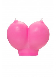 Розовая свеча «Сиськи» - 150 гр. - Pecado - купить с доставкой в Кисловодске