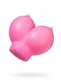 Розовая свеча «Сиськи» - 150 гр. - Pecado - купить с доставкой в Кисловодске