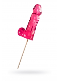 Розовый леденец в форме члена со вкусом айриш крим - 173 гр. - Sosuчki - купить с доставкой в Кисловодске