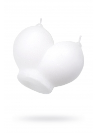 Белая сувенирная свеча «Сиськи» - Pecado - купить с доставкой в Кисловодске