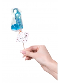 Голубой леденец в форме члена со вкусом блю кюрасао - 80 гр. - Sosuчki - купить с доставкой в Кисловодске