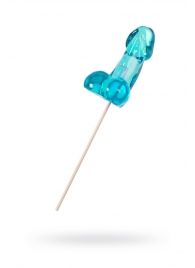 Голубой леденец в форме члена со вкусом блю кюрасао - 80 гр. - Sosuчki - купить с доставкой в Кисловодске