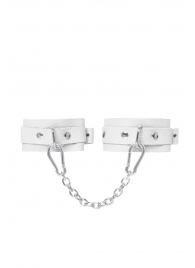 Белые мини-оковы со скруглёнными углами - Pecado - купить с доставкой в Кисловодске
