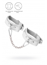 Белые мини-оковы со скруглёнными углами - Pecado - купить с доставкой в Кисловодске