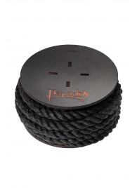 Черная веревка для шибари на катушке - 5 м. - Pecado - купить с доставкой в Кисловодске