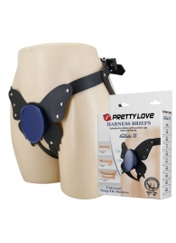 Синие трусики харнесс с платформой Caludio II - Baile - купить с доставкой в Кисловодске