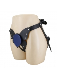 Синие трусики харнесс с платформой Caludio II - Baile - купить с доставкой в Кисловодске