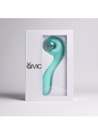 Бирюзовый вибромассажёр с деликатными токами - Youvic - купить с доставкой в Кисловодске