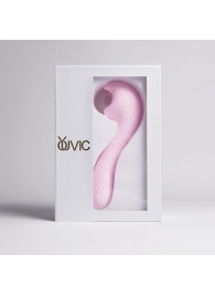 Розовый вибромассажёр с деликатными токами - Youvic - купить с доставкой в Кисловодске
