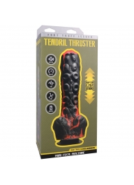 Черно-красная мини-машина на присоске Tendril Thruster - 21,6 см. - Doc Johnson - купить с доставкой в Кисловодске