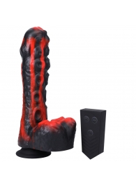 Черно-красная мини-машина на присоске Tendril Thruster - 21,6 см. - Doc Johnson - купить с доставкой в Кисловодске