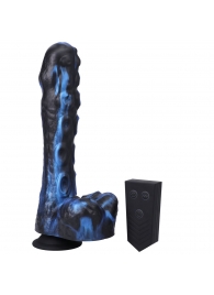 Черно-синяя мини-машина на присоске Tendril Thruster - 21,6 см. - Doc Johnson - купить с доставкой в Кисловодске
