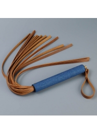 Плеть с джинсовой ручкой «Дикий Запад» - 60 см. - Sitabella - купить с доставкой в Кисловодске