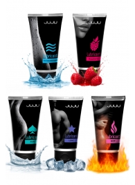 Набор из 5 лубрикантов JUJU (увлажняющий, Hot+, Long, Anal, малина) - JuJu - купить с доставкой в Кисловодске