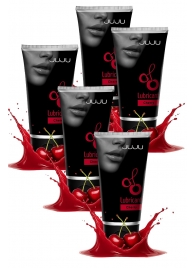 Набор из 5 съедобных лубрикантов JUJU со вкусом вишни - JuJu - купить с доставкой в Кисловодске