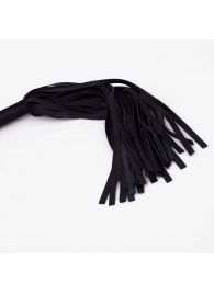 Черный кожаный флоггер - 45 см. - Crazy Handmade - купить с доставкой в Кисловодске