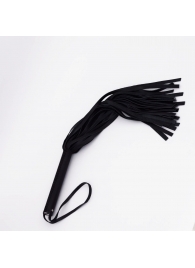 Черный кожаный флоггер - 45 см. - Crazy Handmade - купить с доставкой в Кисловодске