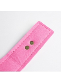 Черно-розовый ошейник с золотистой фурнитурой - Crazy Handmade - купить с доставкой в Кисловодске