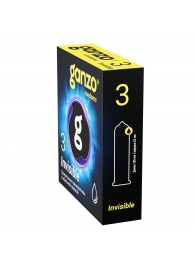 Супертонкие презервативы Ganzo Invisible - 3 шт. - Ganzo - купить с доставкой в Кисловодске