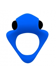 Синее эрекционное кольцо Wooomy Tribeс с вибрацией - Adrien Lastic - в Кисловодске купить с доставкой