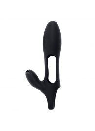 Черная насадка на пенис с вибрацией Nautilus - Zero Tolerance - в Кисловодске купить с доставкой