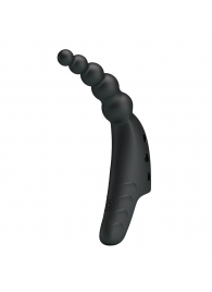 Черный вибратор на палец Jordin - 12,2 см. - Baile