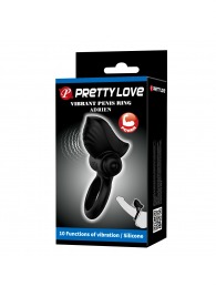 Черное эрекционное кольцо с вибрацией Adrien - Baile - в Кисловодске купить с доставкой