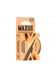 Точечные презервативы MAXUS 2000 Amazing Dots с железным кейсом - 3 шт. - Maxus - купить с доставкой в Кисловодске
