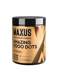 Точечные презервативы MAXUS 2000 Amazing Dots с железным кейсом - 12 шт. - Maxus - купить с доставкой в Кисловодске
