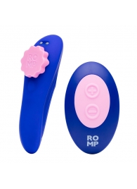 Синий вибратор в трусики с пультом ДУ Party - ROMP