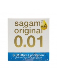Увлажнённый презерватив Sagami Original 0.01 Extra Lub - 1 шт. - Sagami - купить с доставкой в Кисловодске