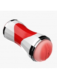 Двусторонний мастурбатор в колбе Power Grip Cup - вагина и ротик - Boys of Toys - в Кисловодске купить с доставкой