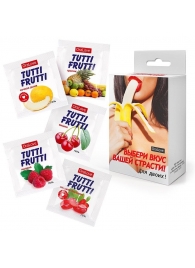 Набор из 5 саше съедобных смазок Tutti-Frutti - Биоритм - купить с доставкой в Кисловодске