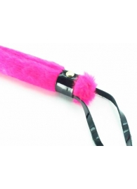 Нежная плеть с розовым мехом BDSM Light - 43 см. - БДСМ Арсенал - купить с доставкой в Кисловодске