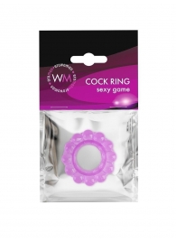 Лиловое эрекционное кольцо с 2 рядами стимулирующих шариков - Erowoman-Eroman - в Кисловодске купить с доставкой